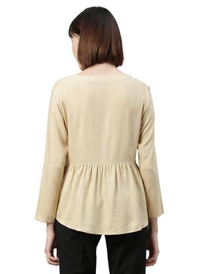 v-neck peplum top - 17759341 - Standard Image - 3