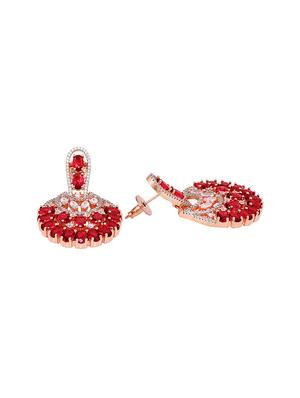 red brass drop earring - 17759881 - Standard Image - 3
