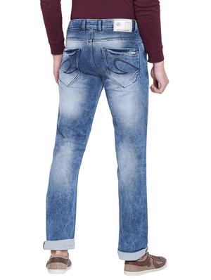 blue heavy washed ripped denim jeans - 17759979 - Standard Image - 3