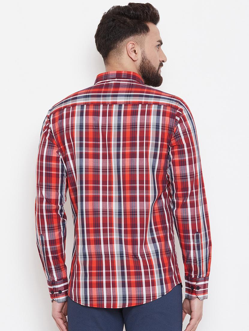 red checkered casual shirt - 17759995 - Zoom Image - 3