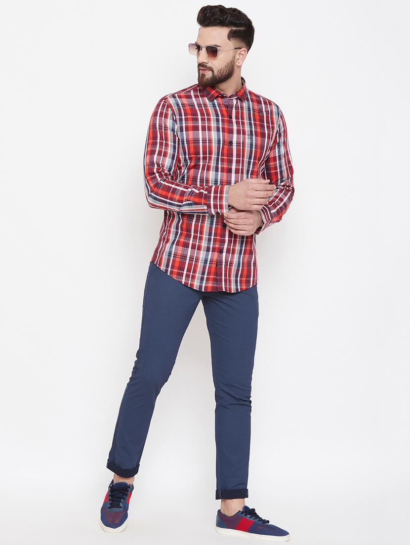 red checkered casual shirt - 17759995 - Zoom Image - 4