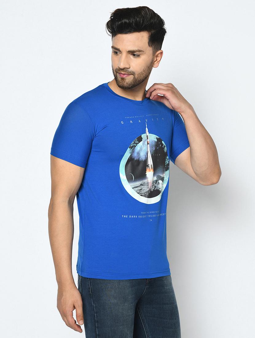blue printed t-shirt - 17760003 - Zoom Image - 2