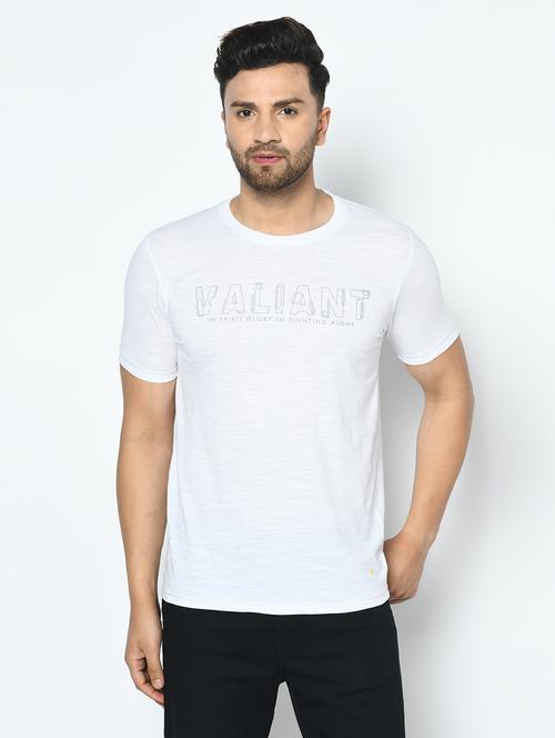 white printed t-shirt - 17760044 - Standard Image - 1