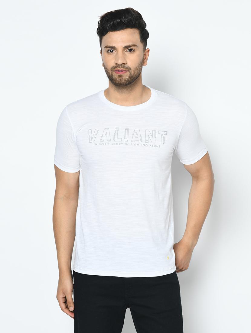white printed t-shirt - 17760044 - Zoom Image - 1