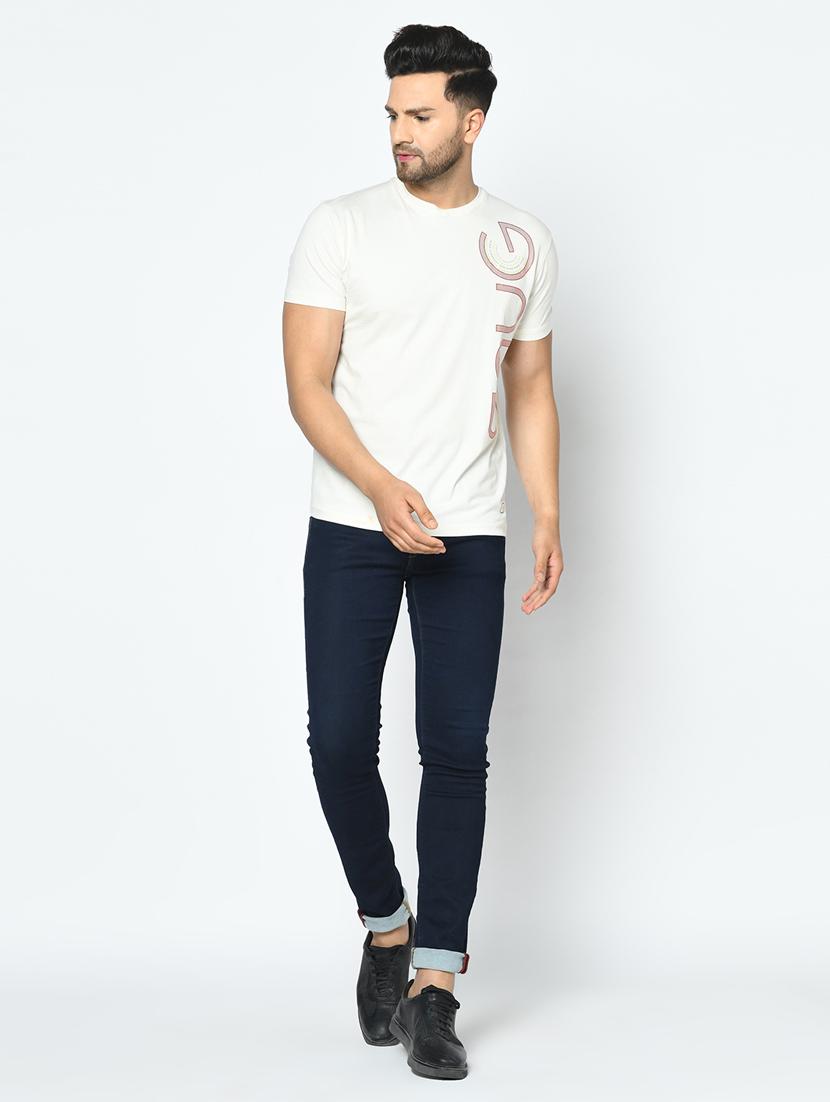 white printed t-shirt - 17760066 - Zoom Image - 4