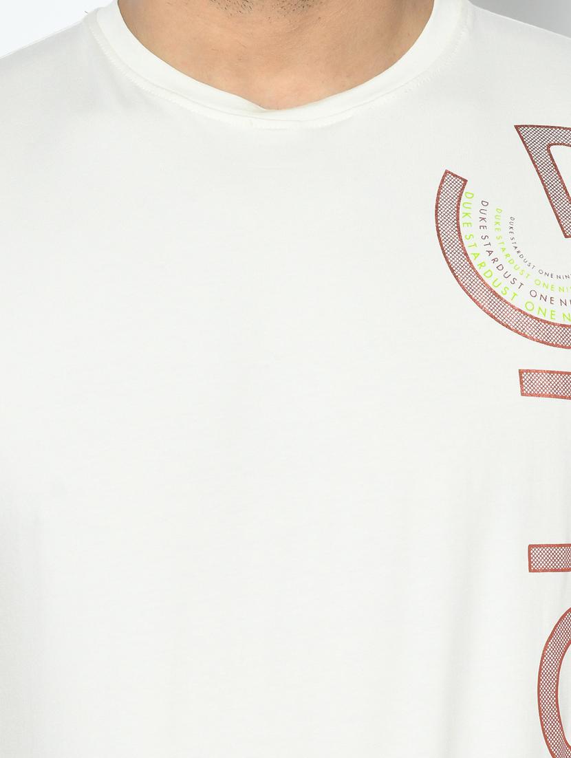 white printed t-shirt - 17760066 - Zoom Image - 5