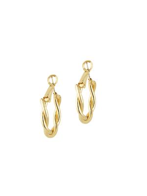 gold metal hoop earring - 17760255 - Standard Image - 2