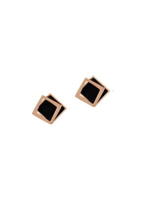 black metal studs earring - 17760264 - Standard Image - 2