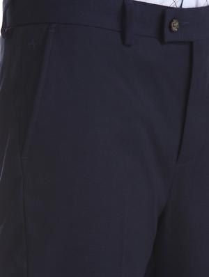 blue solid single breasted suit - 17760812 - Standard Image - 6