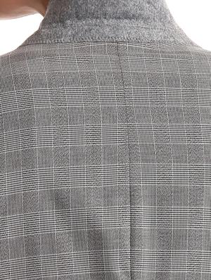 grey checkered single breasted suit - 17760818 - Standard Image - 4