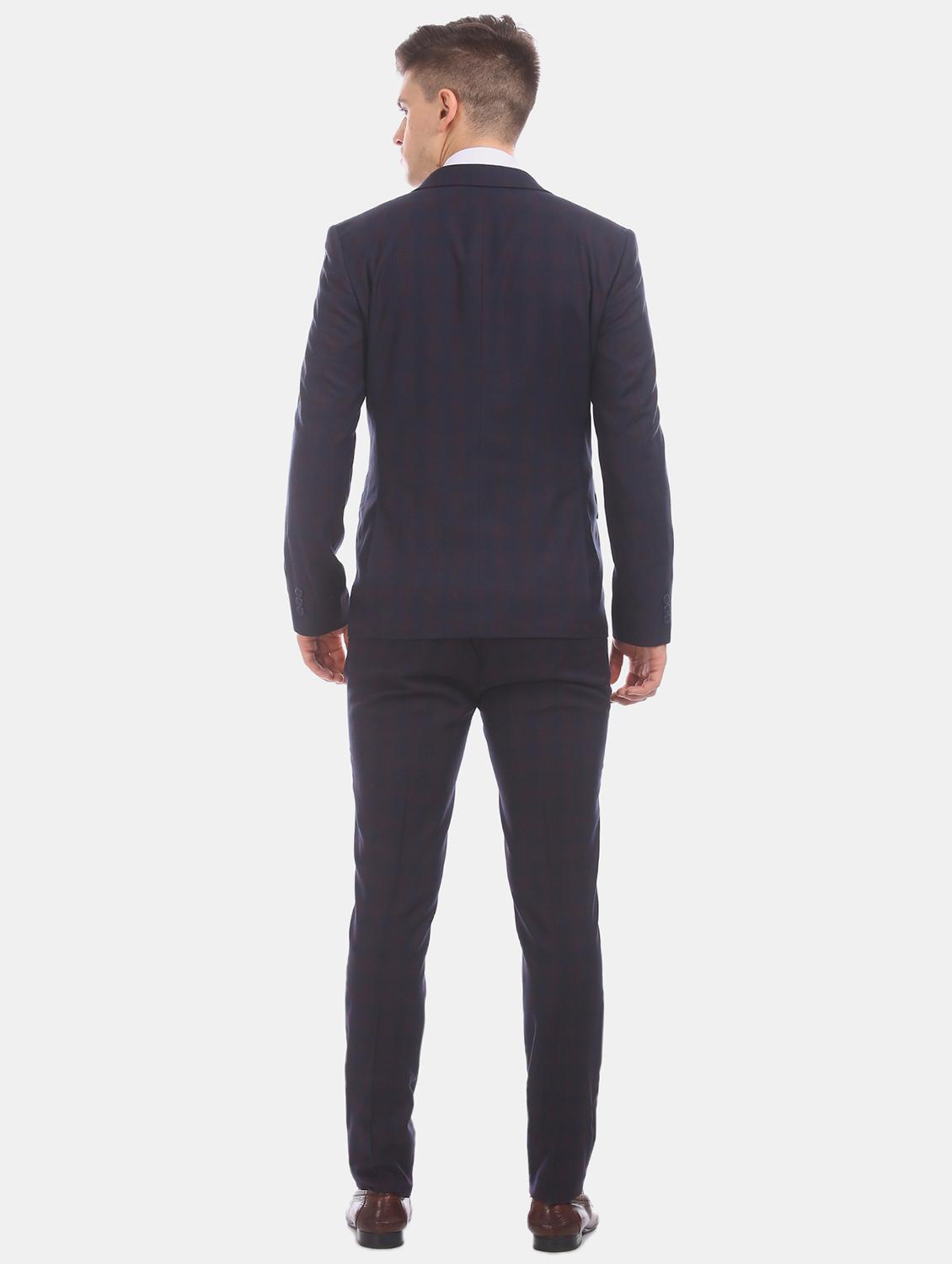 purple solid 3 piece suit - 17760834 - Zoom Image - 5