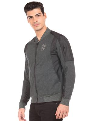 grey cut & sew casual jacket - 17760865 - Standard Image - 2