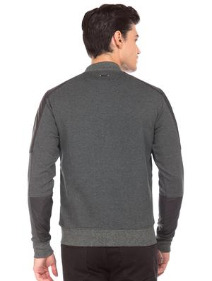 grey cut & sew casual jacket - 17760865 - Standard Image - 3