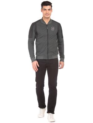 grey cut & sew casual jacket - 17760865 - Standard Image - 4