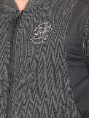 grey cut & sew casual jacket - 17760865 - Standard Image - 5