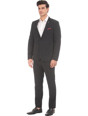 navy blue checkered suit - 17760970 - Standard Image - 2