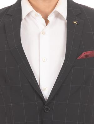 navy blue checkered suit - 17760970 - Standard Image - 5