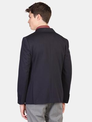 blue self design formal blazer - 17761215 - Standard Image - 3