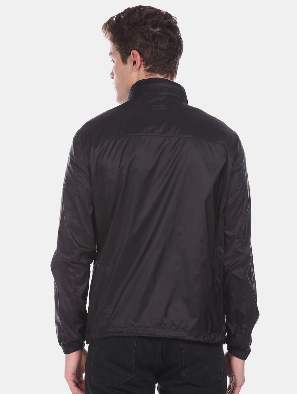 black solid casual jacket - 17761257 - Zoom Image - 3