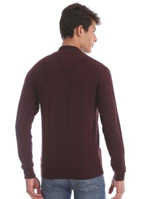 brown self design cardigan - 17761305 - Standard Image - 3