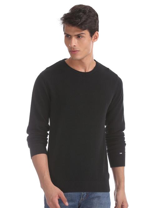 black self design pullover - 17761317 - Standard Image - 1
