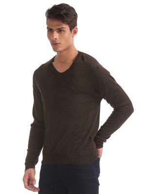 brown solid pullover - 17761389 - Standard Image - 2