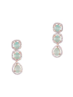 green brass necklaces and earring - 17761605 - Standard Image - 3