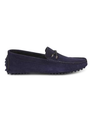blue suede handicraft loafers - 17761920 - Standard Image - 3