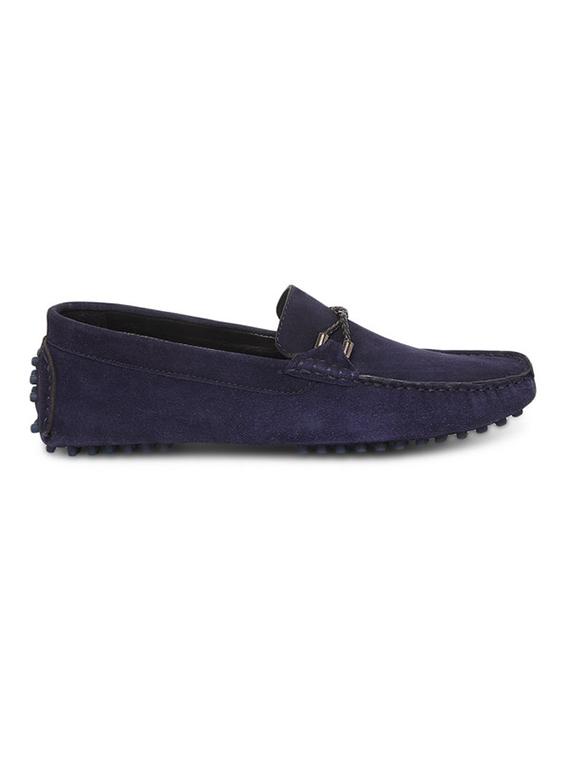 blue suede handicraft loafers - 17761920 - Zoom Image - 3