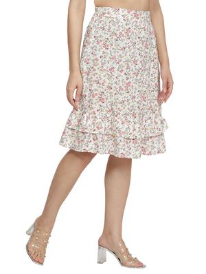 floral print a-line skirt - 17762082 - Standard Image - 2