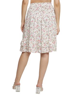 floral print a-line skirt - 17762082 - Standard Image - 3