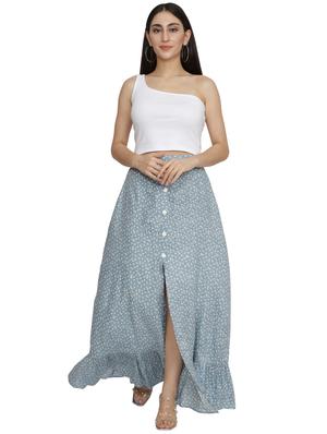 floral a-line skirt - 17762083 - Standard Image - 4