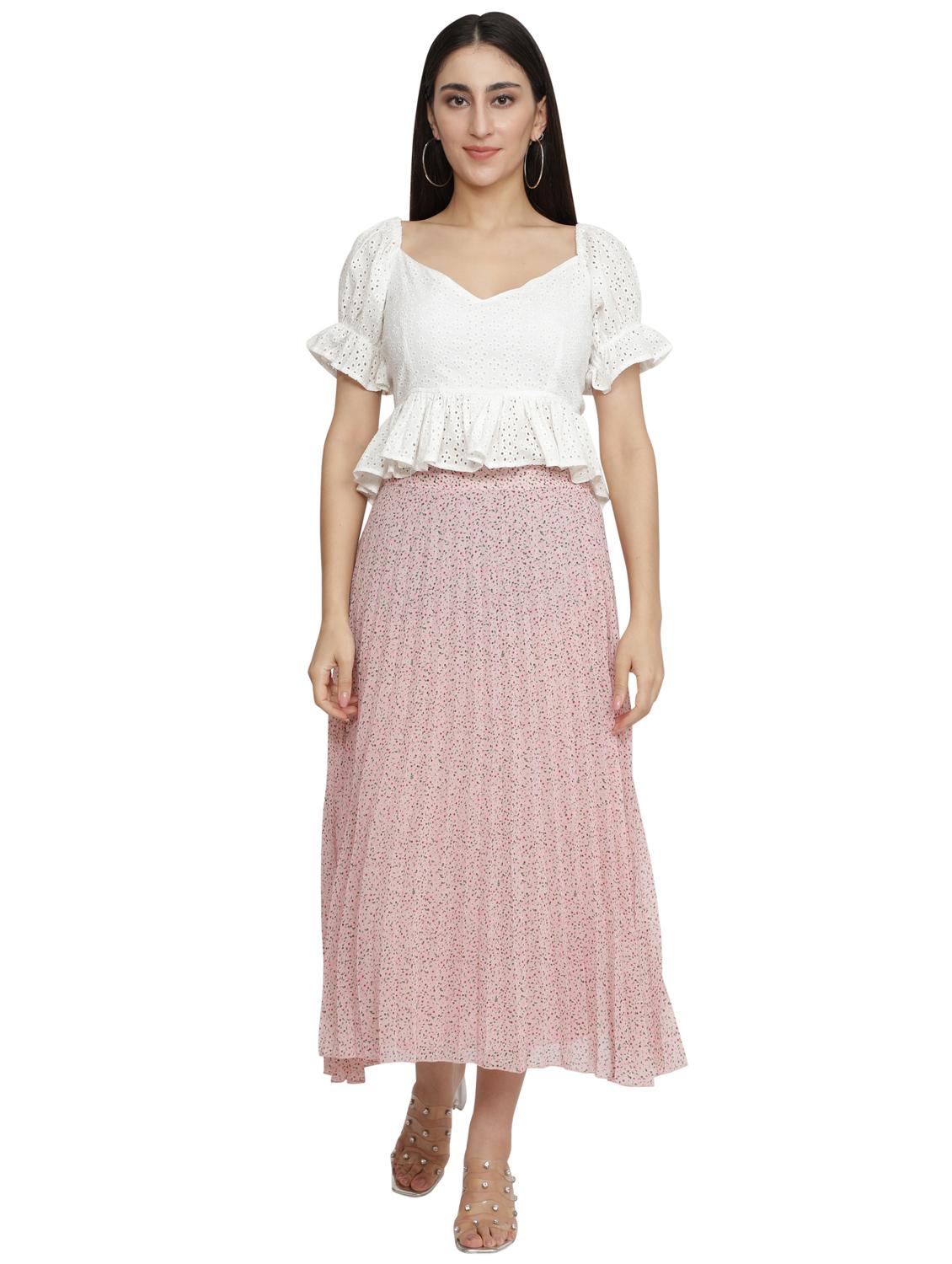 floral a-line skirt - 17762086 - Zoom Image - 4