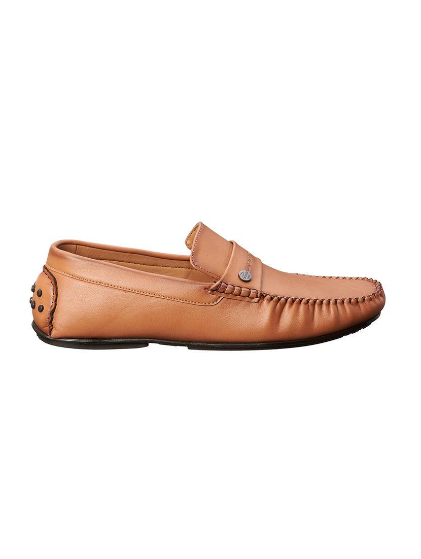 beige synthetic slip on loafers - 17762215 - Zoom Image - 2