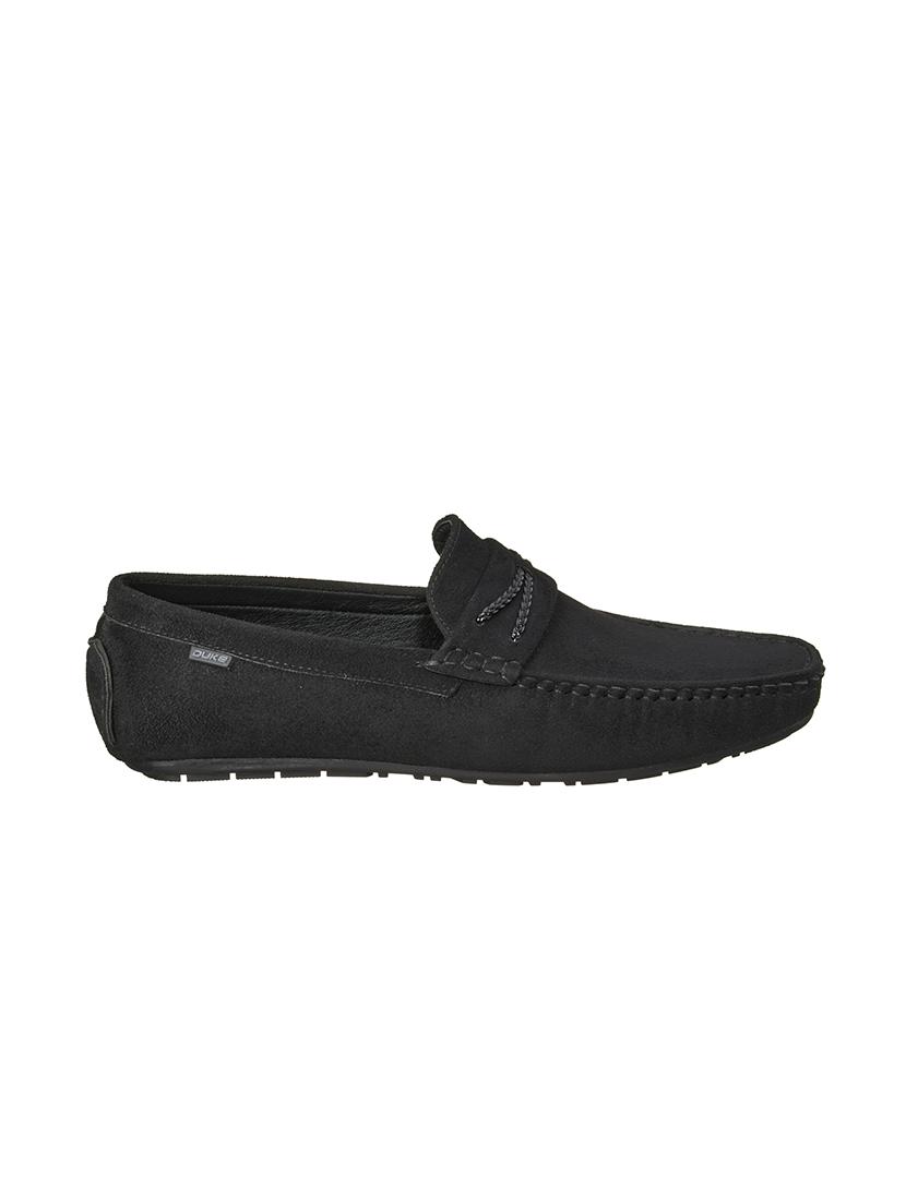 black synthetic slip on loafers - 17762227 - Zoom Image - 1
