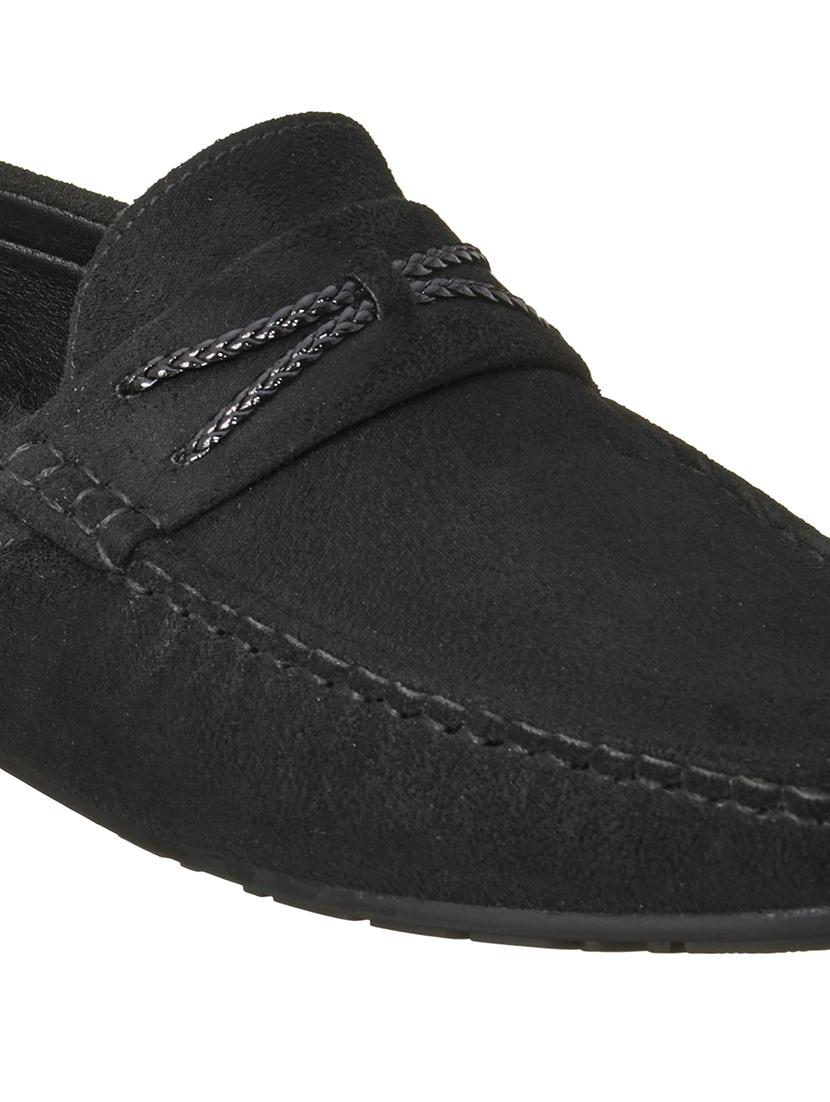 black synthetic slip on loafers - 17762227 - Zoom Image - 5