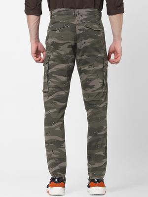 olive green camouflage cargos - 17762408 - Standard Image - 3