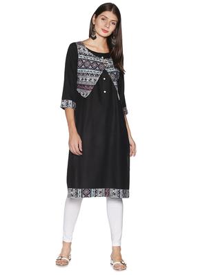 printed straight kurta - 17762952 - Standard Image - 2