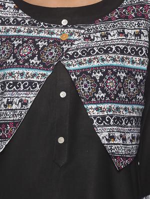 printed straight kurta - 17762952 - Standard Image - 4