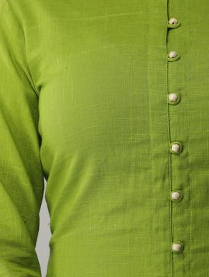 solid button down kurti - 17763927 - Standard Image - 5