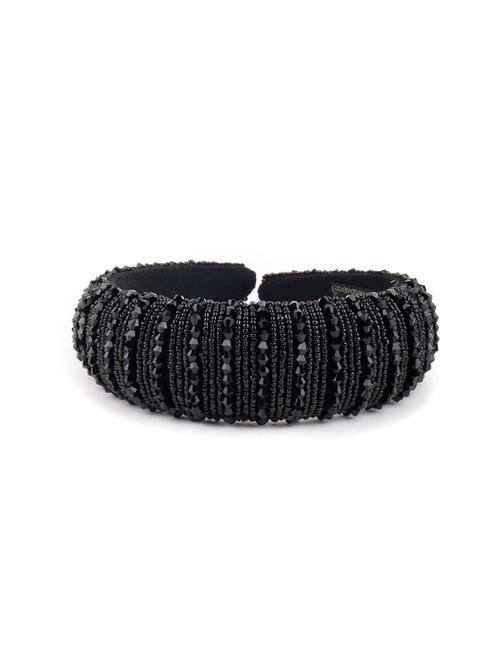 odette black beads embellished hair band - 17764064 - Standard Image - 1