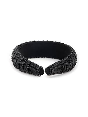 odette black beads embellished hair band - 17764064 - Standard Image - 3