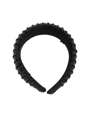 odette black beads embellished hair band - 17764064 - Standard Image - 4