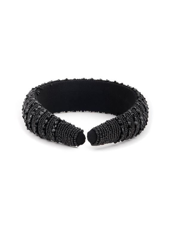 odette black beads embellished hair band - 17764064 - Zoom Image - 3