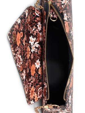 brown leatherette (pu) envelope clutch - 17764195 - Standard Image - 3