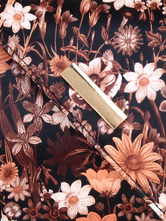 brown leatherette (pu) envelope clutch - 17764195 - Zoom Image - 4