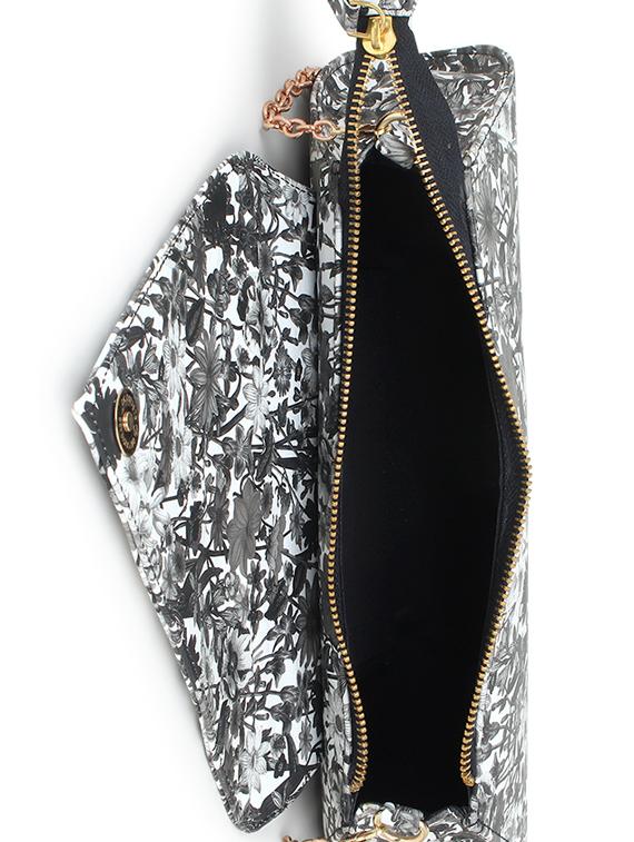 black leatherette (pu) envelope clutch - 17764196 - Zoom Image - 3