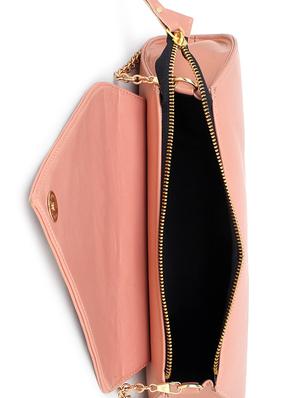 pink leatherette (pu) envelope clutch - 17764198 - Standard Image - 3