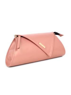 pink leatherette (pu) envelope clutch - 17764198 - Standard Image - 5