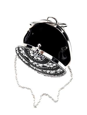 black cotton regular clutch - 17764235 - Standard Image - 3